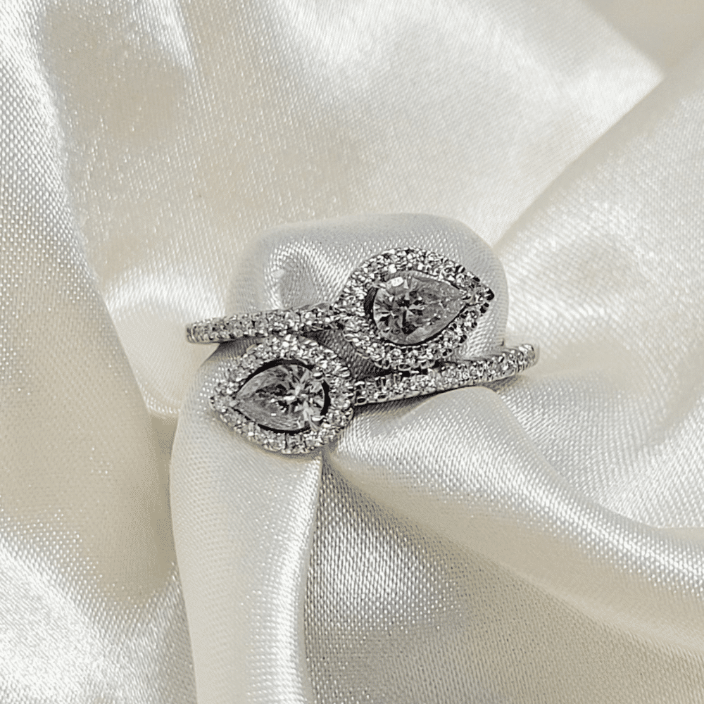 14k white gold diamond ring 1 carat - Promenade Jewellers
